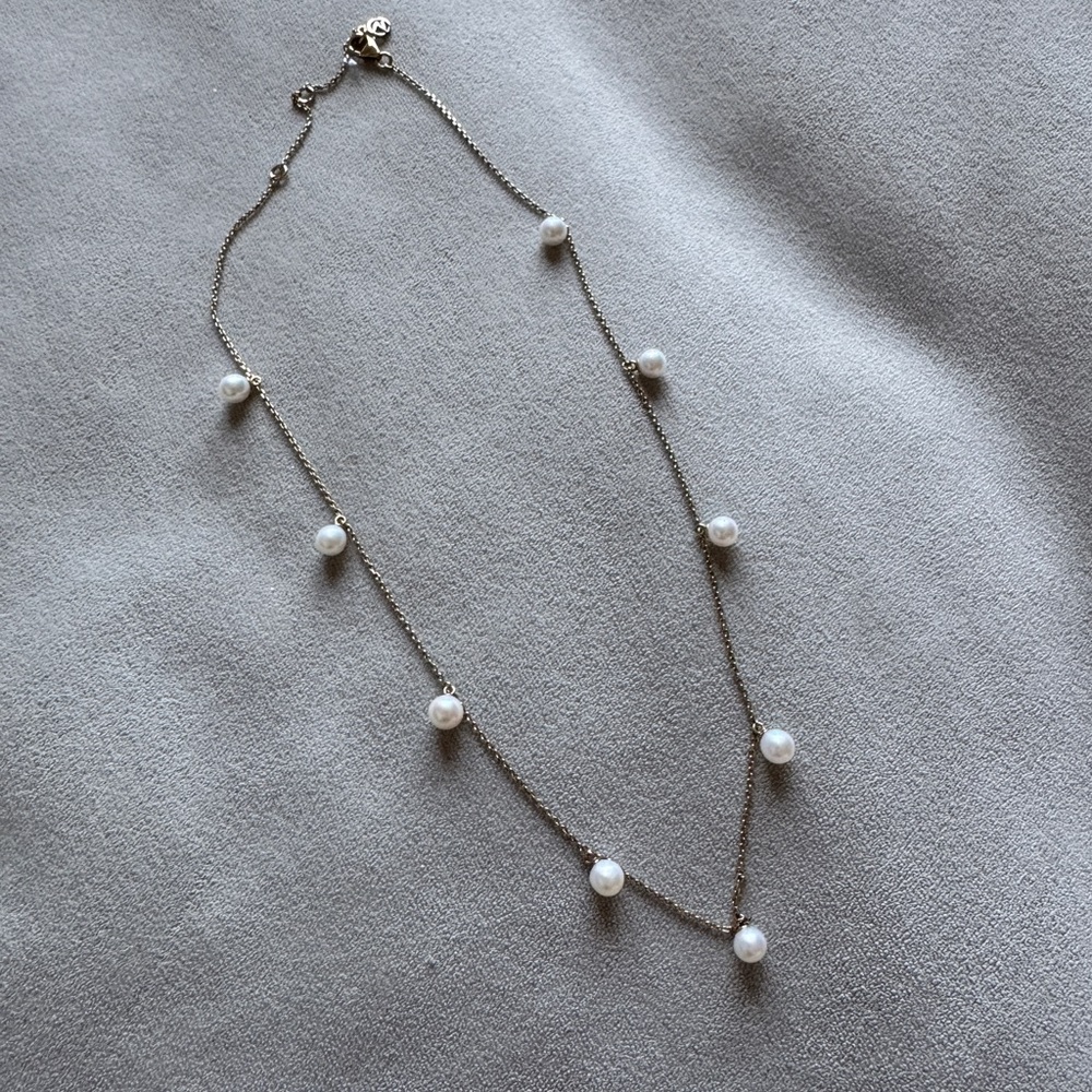 Mejuri Pearl Satellite Necklace